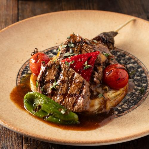 Aubergine On a bed of Lokum Tenderloin