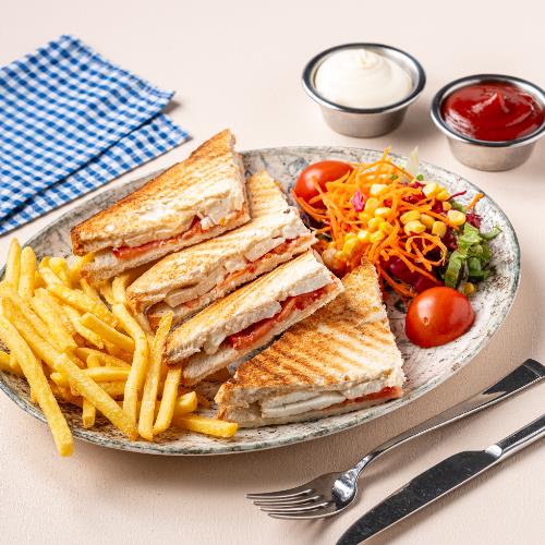 Toasted Sandwich with Sucuk
