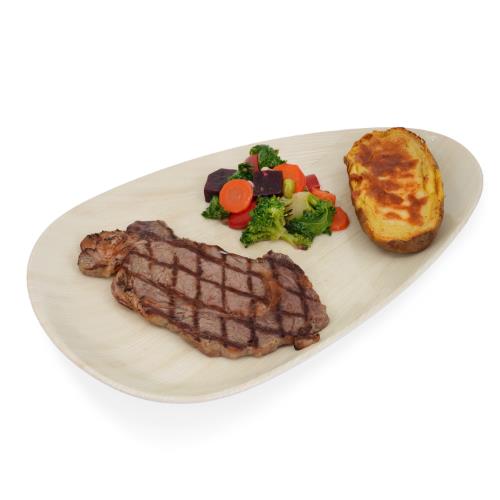 Ribeye (200–220 g) with Spiced Baked Potatoes and Vegetable Medley