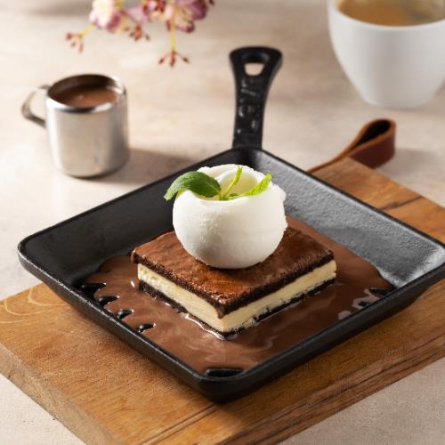 White chocolate brownie