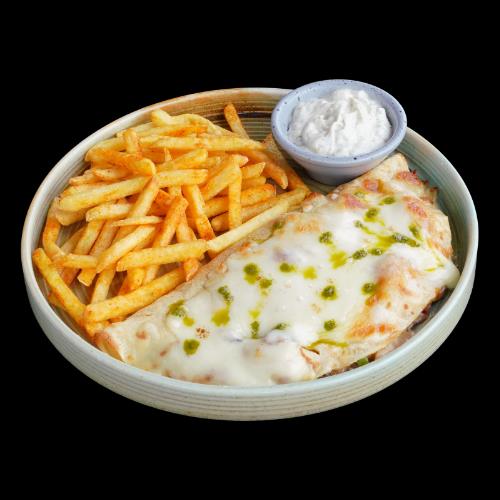 Beef and mushroom crepe