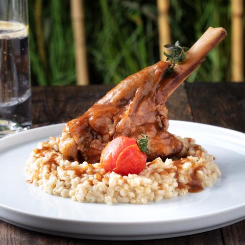 Lamb Shank with Keşkek
