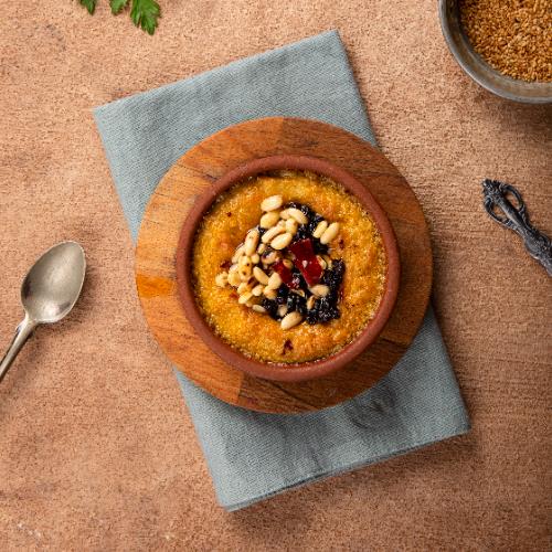 Hummus with pastırma