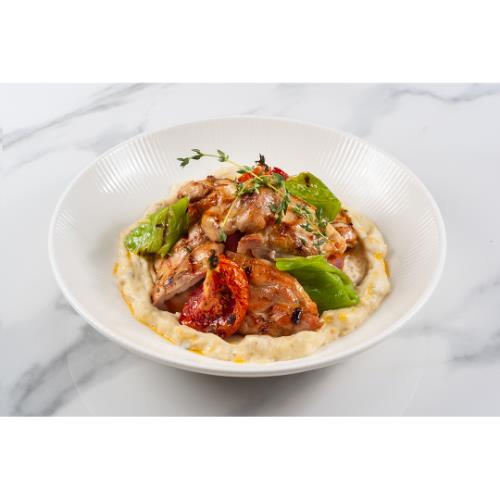 Chicken Thigh with Eggplant Beğendi (220 - 250 g)