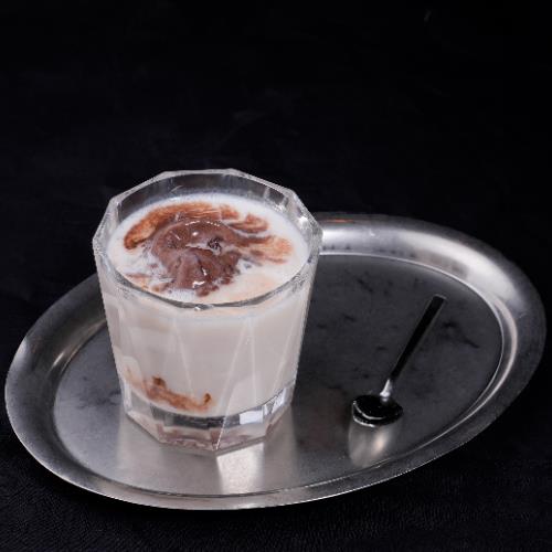 White Hot Chocolate with Ice Cream
