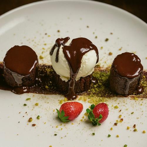 Port-flavoured mosaic cake