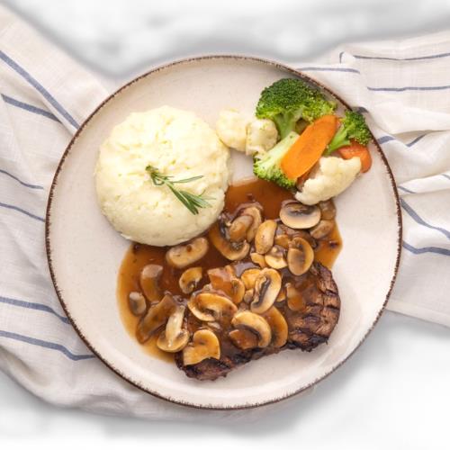 Beef Tenderloin with Mushroom Sauce