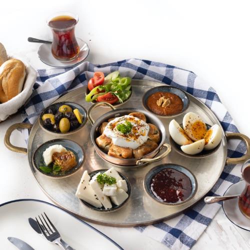 Breakfast Tray with Snack Börek