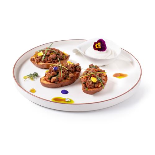 Lamb Rib Kokoreç with Sour Cream (100 g)