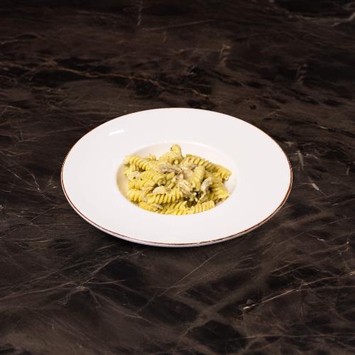 Creamy mushroom fusilli pasta (gluten-free)