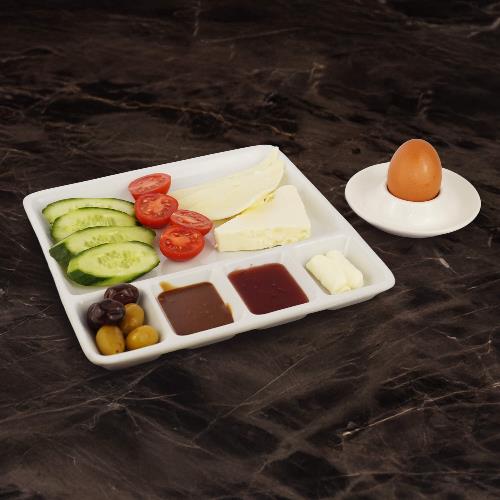 Simple breakfast plate