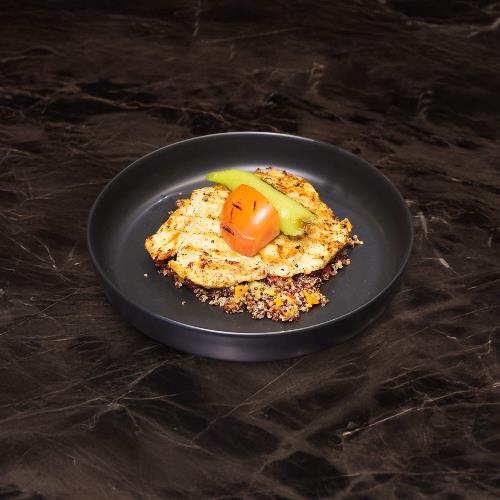 Grilled chicken tenderloin with quinoa