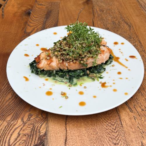 Grilled salmon