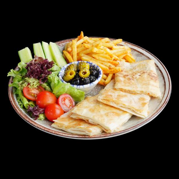 White cheese and parsley gözleme