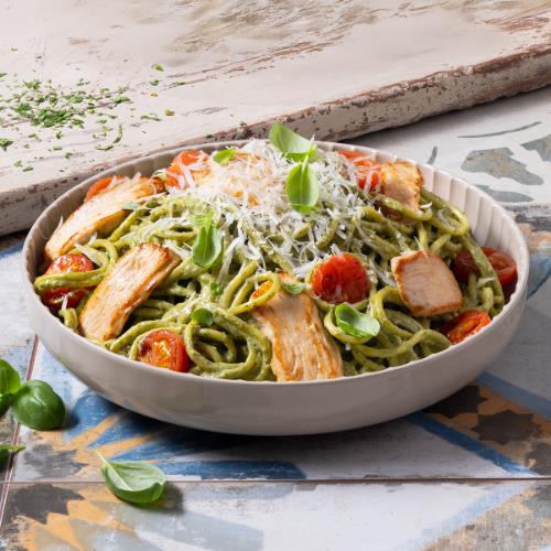 Cream Basil Spaghetti