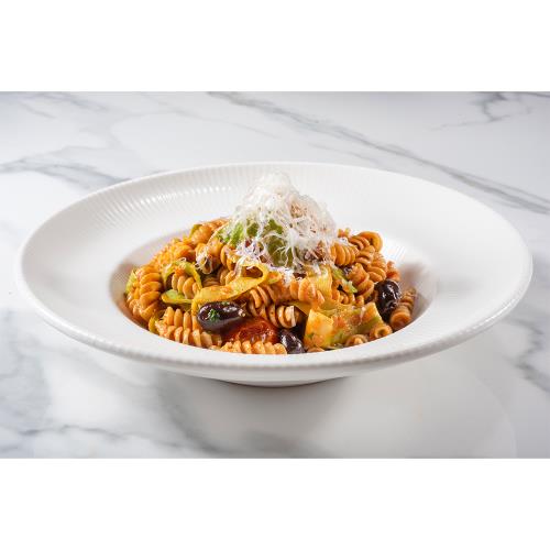 Ancient Grain Einkorn Fusilli with Vegetables