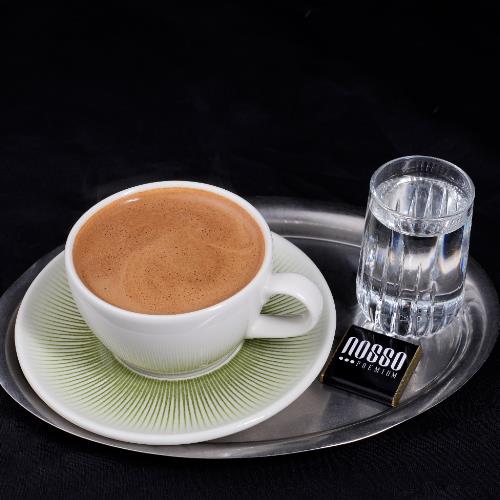 Double Turkish coffee with milk