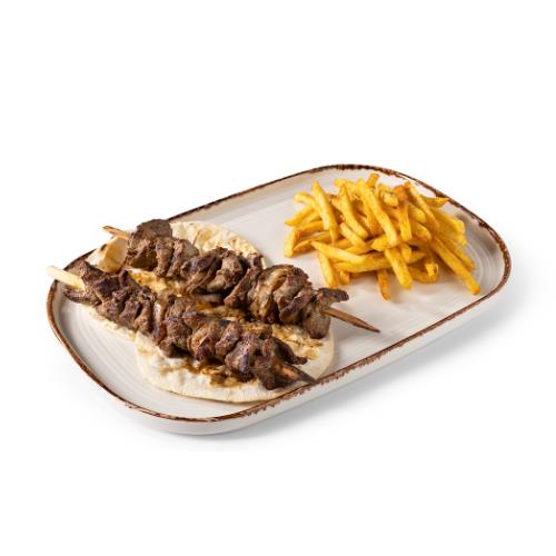 Shashlik with Pan-Fried Potatoes