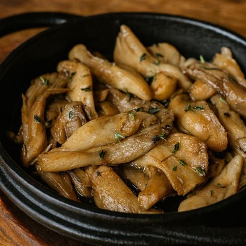 Grilled oyster mushrooms