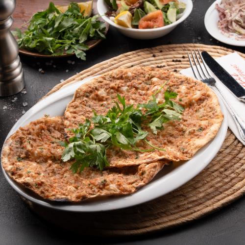 Double Antep-Style Lahmacun