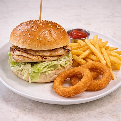 Grilled Chicken Caesar Burger