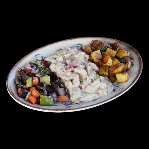 Chicken with mushroom sauce