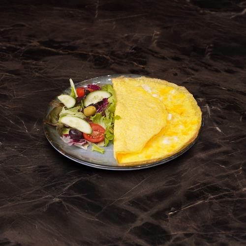 Three-cheese omelette