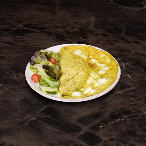 Fresh herb and cheese omelet