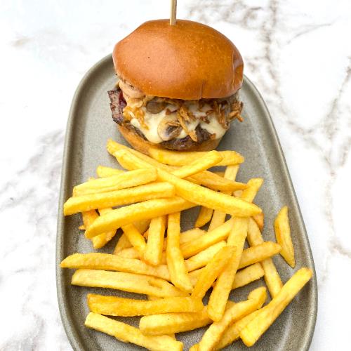 Caramelized Mushroom Burger
