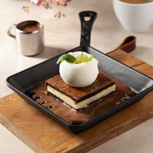 White chocolate brownie