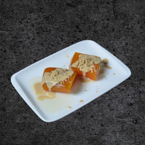 Pumpkin Dessert with Kaymak and Tahini