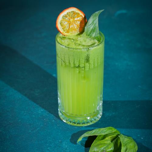 Homemade basil lemonade