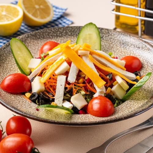 Salad with Four Cheeses