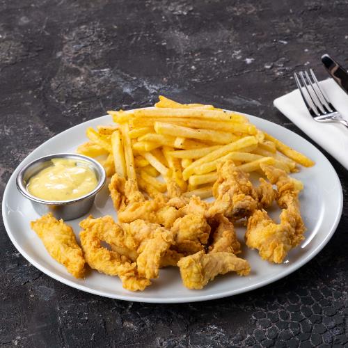 Crispy chicken pieces
