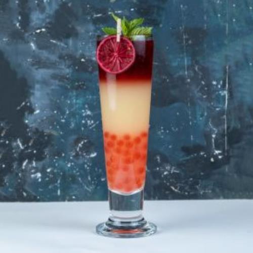 Strawberry bubble tea