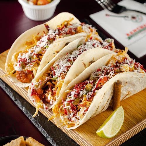 BUFFALO SHRIMP TACOS