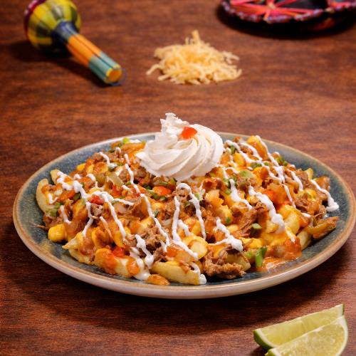 PAPAS CON CARNE BIRRIA