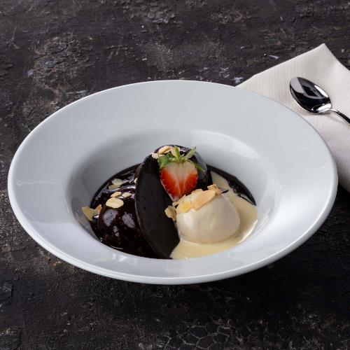 Almond profiteroles