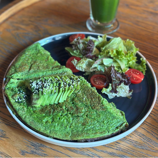 Green omelette