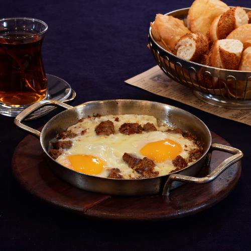 Fried Egg with Cavurma-Style Meat