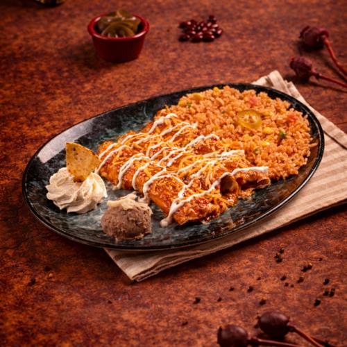 ENCHILADAS CHILANGAS (Chicken)