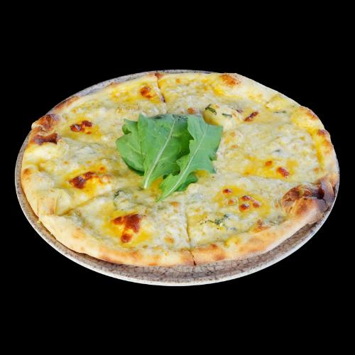 Four-cheese pizza