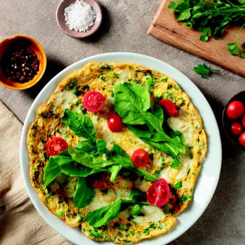 Green omelette