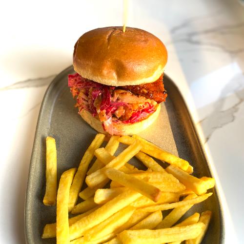 Korean chicken burger