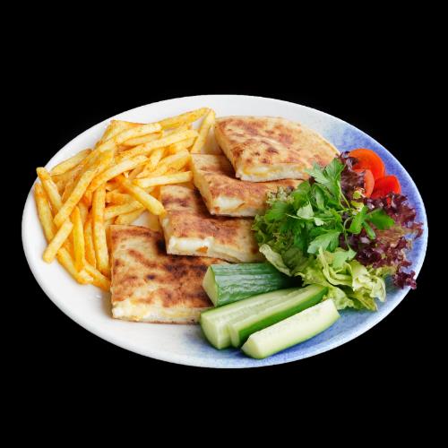 Three-cheese toast