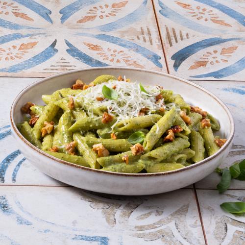 Cream Basil Walnut Penne