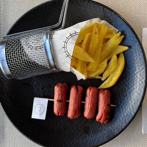 Sausage and fries